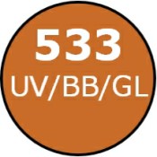 F533 - 24% Amber/Orange - Framed